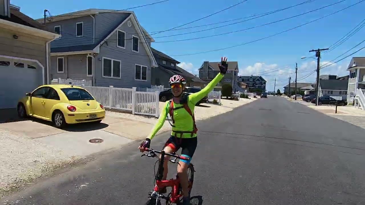 Bicycle ride in the Seaside Heights and Lavallette, New Jersey 2020
