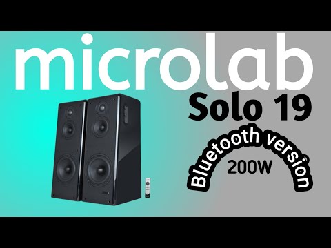 microlab solo 19 | microlab solo19c 2.0 best bass bluetooth speaker unboxing & review bangla