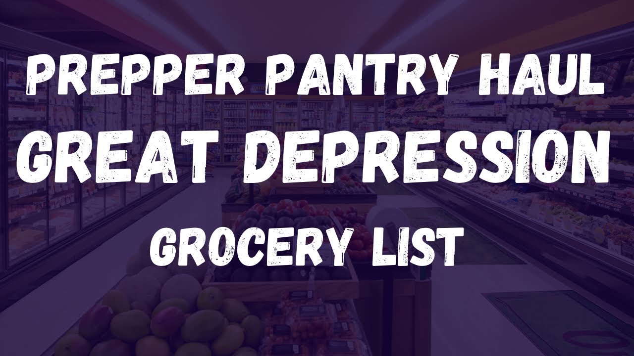 The Next Great Depression Grocery List | Walmart Prepper Pantry Haul