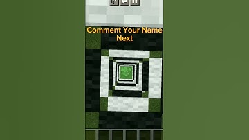 Trippy Reverse Dropper | Comment Your Name Next! #minecraft #shorts