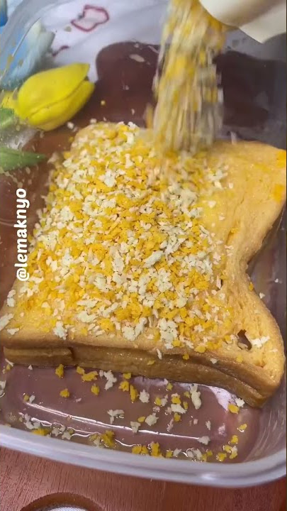 CEMILAN ROTI KEJU LUMER 4 BAHAN AJA #lemaknyo #shorts
