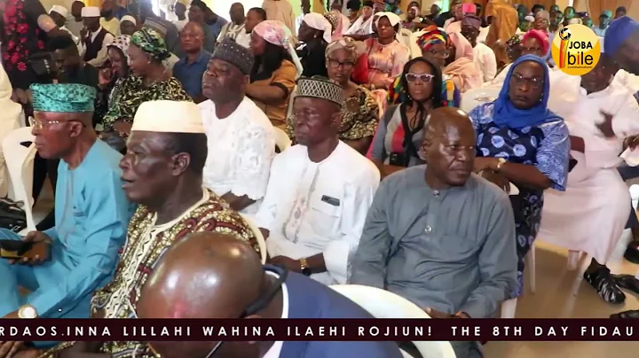 8TH DAY FIDAU PRAYER OF ALHAJI ABDULWASSEY ABIODUN BODUNRIN SMART (PART 2)