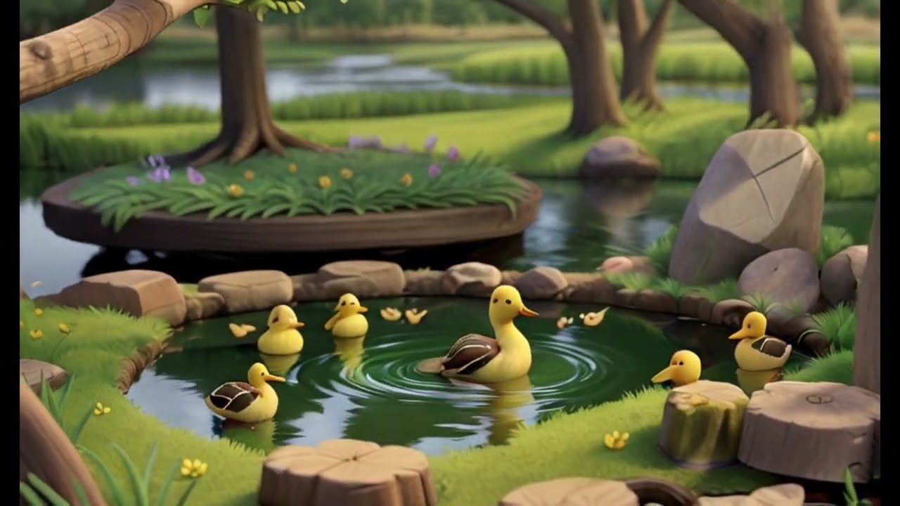 Legacy of Ripples: A Duck Family's Tale