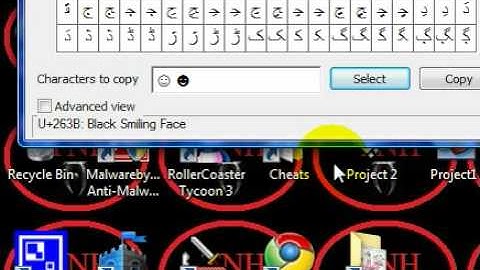 How to use and make a shortcut to Character Map