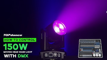 How to Control 150W Moving Head Wash Lights with DMX – Master DMX for Moving Head Wash Lights