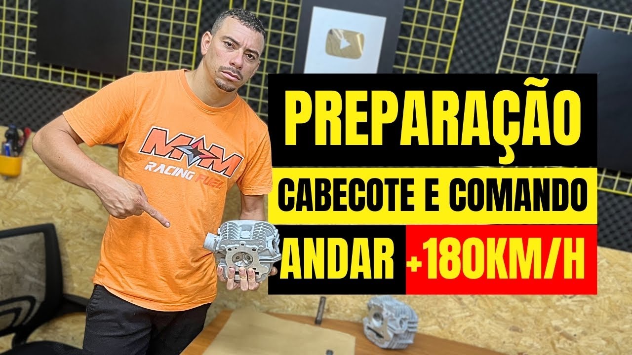 PREPARAÇÃO DE CABEÇOTE E COMANDO PARA ANDAR + DE 180KM/H