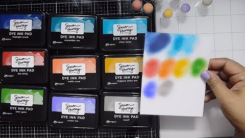 Testing Simon Hurley dye Inks