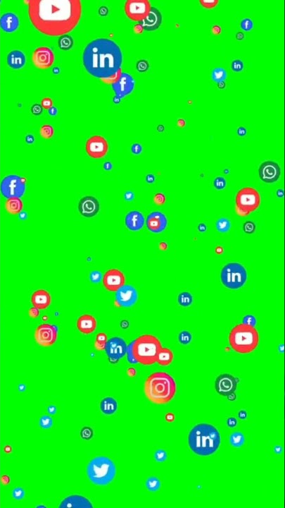 Social media icons animation | Social media icons green screen | Floating icons animation | Free