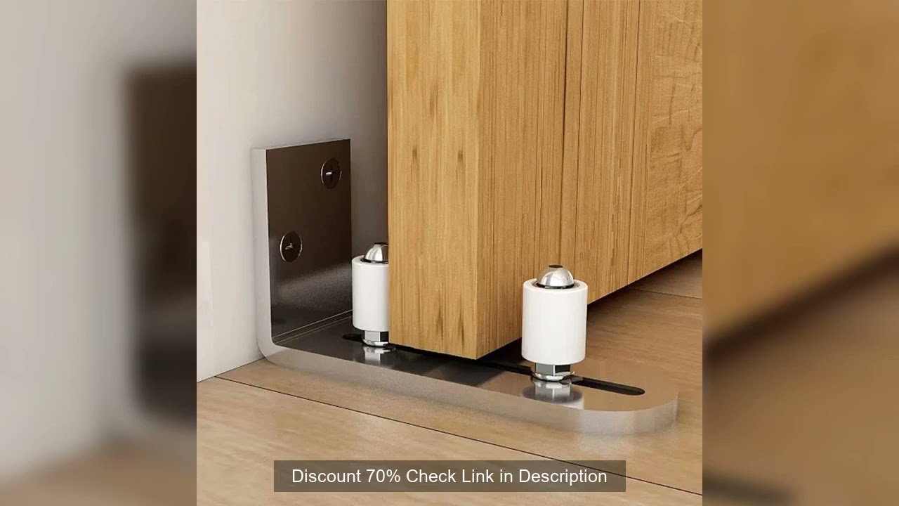 Stainless Steel Swing Stop Anti-shaking Door Stop Barn Door Double Pulley Lifting Rail Push Pull Acc