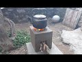 Diy Rocket Stove Designs | How To Make Simple Rocket Stove From Cement and Cardboard Box ?