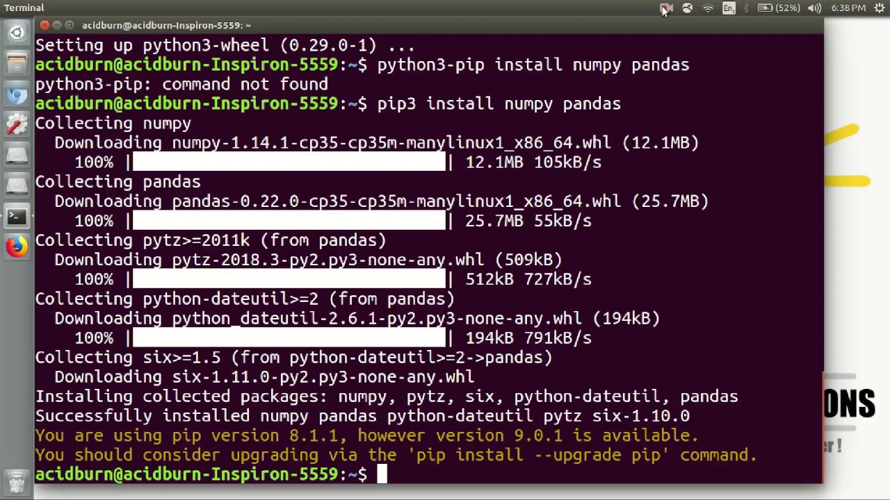 apt install pip