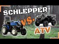 Welches Gefährt ist das richtige für den Wald? ATV oder Schlepper?