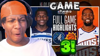 Lvgit Reacts To #3 TIMBERWOLVES at #6 SUNS | FULL GAME 3 HIGHLIGHTS| NBA PLAYOFFS | April 26, 2024