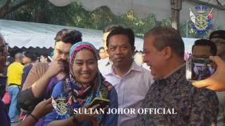 Sultan of Johor : Bazaar Ramadan Jalan Padi Mahsuri, Bandar Bandar Baru Uda, 6 June 2016.