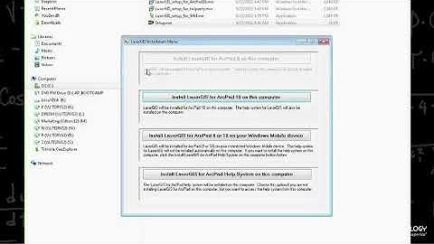 ArcPad LaserGIS TruPulse Training 3    Installing