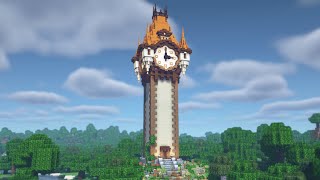 Майнкрафт | Как построить башню с часами (Учебное пособие)