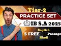 IB SA Tier-2 Practice | IB SA 2025 10 Free Practice Sets | बस ये karlo | Taiyaari Adda ||•