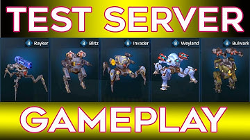 War Robots Bulwark Weyland Invader Blitz Rayker Test Server Gameplay