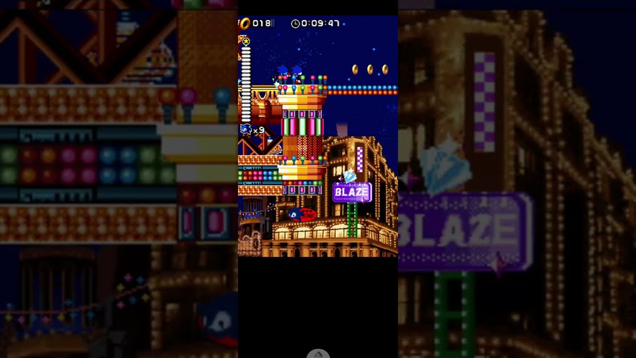 Sonic Rush Night Carnival No Damage Attempt 