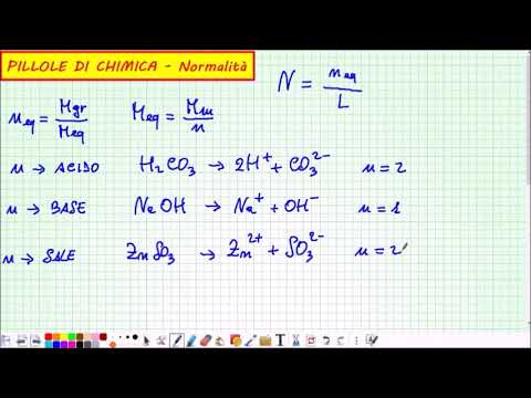 Video: Come Determinare L'equivalente Di Una Sostanza