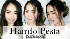 Hairdo Pesta Simple Tutorial (Hairdo DIRI SENDIRI) [BAHASA]  - Durasi: 18.55. 