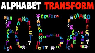 Alphabet Lore Snakes Transform Russian Letters A-Я