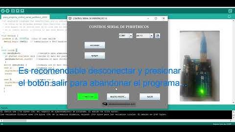 Primeros pasos con control serial de periférico 1.0 y arduino uno, encender led pin 13