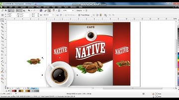 Product Packaging Design Tutorial / Coffee Packaging Design / Learn corelDRAW with Ahsan Sabri