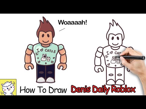 How To Draw Denis Daily From Roblox Easy To Follow - denis face roblox