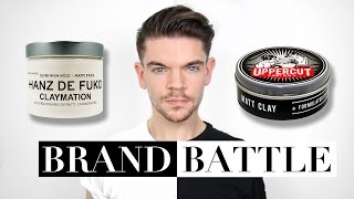 Which is the best hair clay: hanz de fuko claymation or uppercut
deluxe matt clay?, it's battle of brands! i'll be putting them up
against each other and reviewing several factors: packaging; ...