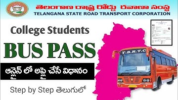 How to Apply for a College Student Bus Pass Online in Telangana: Step-by-Step Guide