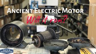 Antique Century Motor Restoration | 70 Year Old Electric Repulsion Induction Motor Rescued!