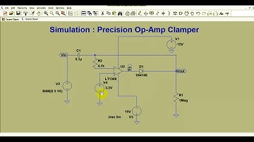 LT Spice - Precision Op-Amp Voltage Clamper Circuit Simulation || Op-Amp Active Clamper