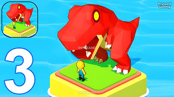 Dino Tycoon - 3D Building Game - Gameplay Walkthrough Part 3 Stickman Dino Museum Tycoon Adventure