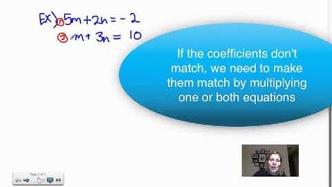 Solving Linear Systems using Elimination.mp4