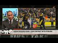 Aaron Rodgers signs 1-year contract with the Steelers 👀 Stephen A. ISN’T excited 😬 | First Take