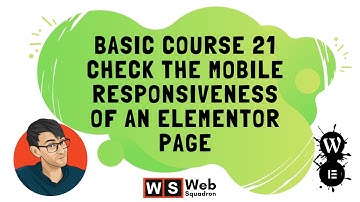 Basic Course 21 - Check the Mobile Responsiveness of the Elementor Page | Wordpress Website Design