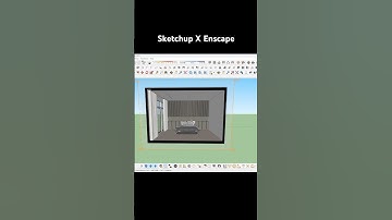 Modern Interior Design Render in sketchup X enscape #rendering #sketchup #Enscape