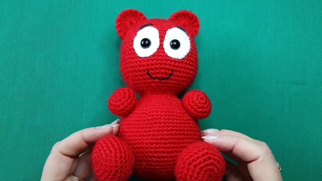 Медведь валера крючком схема и описание