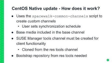 TUT91274 Managing RHCentos with SUSE Manager