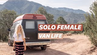 SOLO FEMALE TRAVEL in a VAN | first time fears and anxieties by Krystal Ventures 26,200 views 4 years ago 11 minutes, 39 seconds