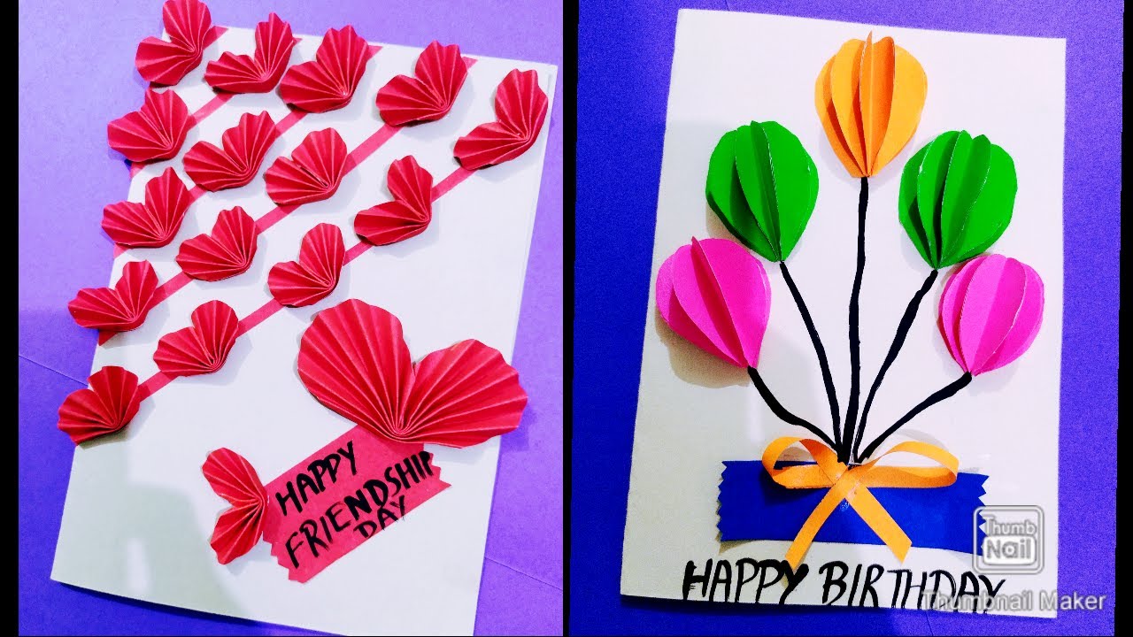 How to make special cards for best friend //DIY Gift idea//Friendship day card ideas YouTube