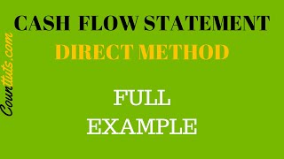 Cash Flow Statement | Direct Method | Full Example