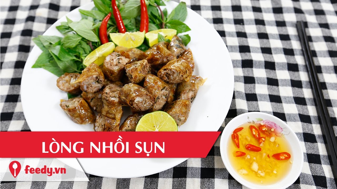 Hướng dẫn cách làm lòng nhồi sụn - Cartilage stuffed pig's smaill intestine