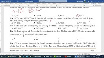 GIẢI CHI TIẾT ĐỀ MINH HỌA VẬT LÍ NĂM 2023 | VẬT LÍ THẦY LUÂN