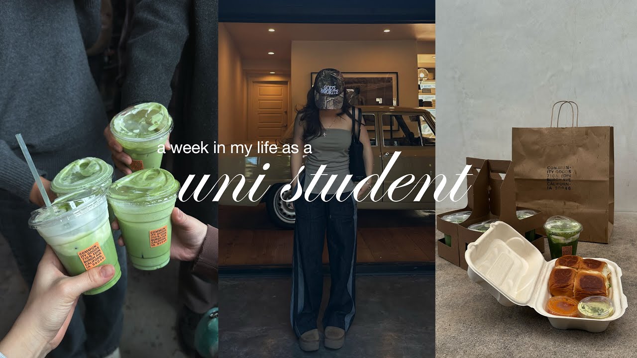 week in my life as a student 🌷| class, community goods, baking w/ friends, cooking dinner, etc.