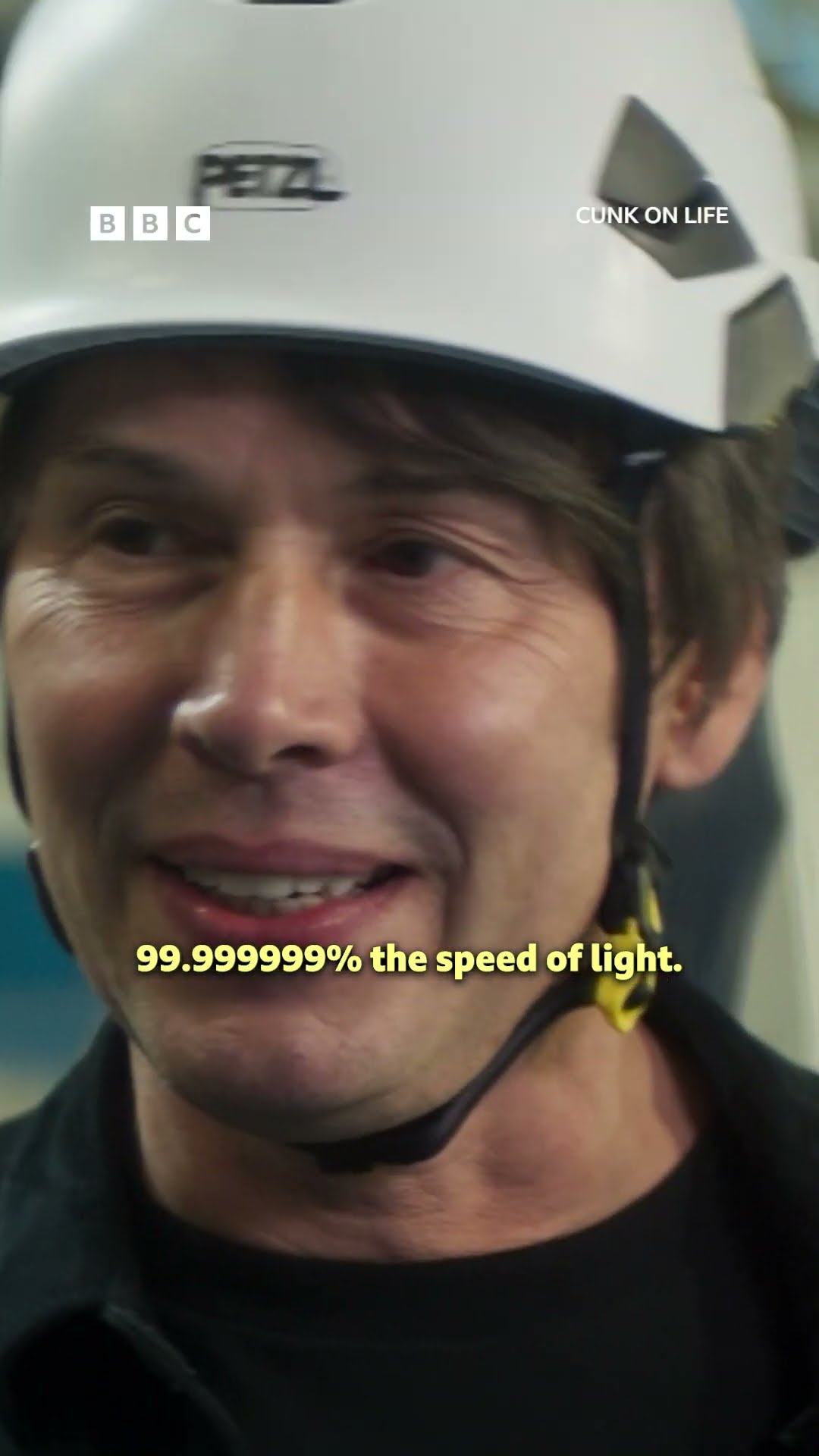 Cunk chats to Professor Brian Cox at the Large Hadron Collider