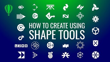 How to create Logos effortlessly using shape tools in CorelDraw Part 2 #logodesigneducation