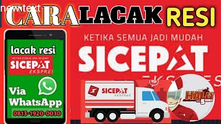 tutorial lacak resi/ paket sicepat ekpres sekarang bisa via wa/whatsapp |cek resi sicepat ekpres