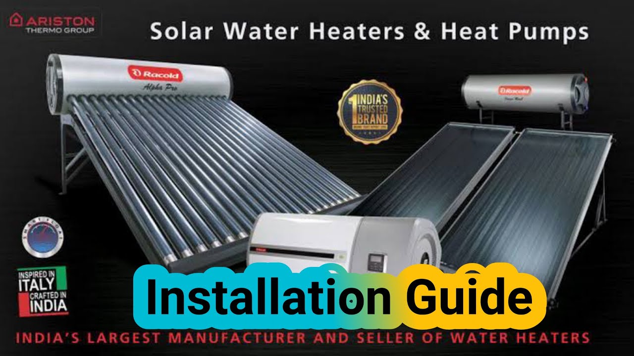 Solar Water Heater Installation - YouTube